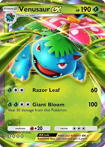 Venusaur ex card