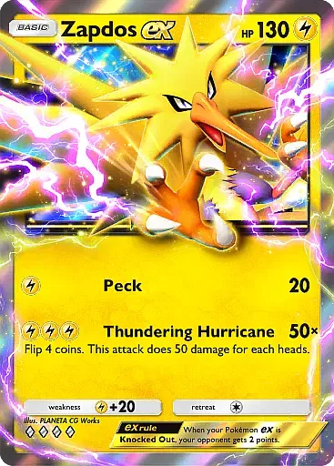 Zapdos ex card