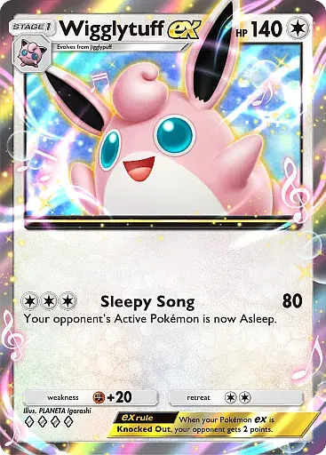 Wigglytuff ex card