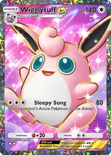 Wigglytuff ex card