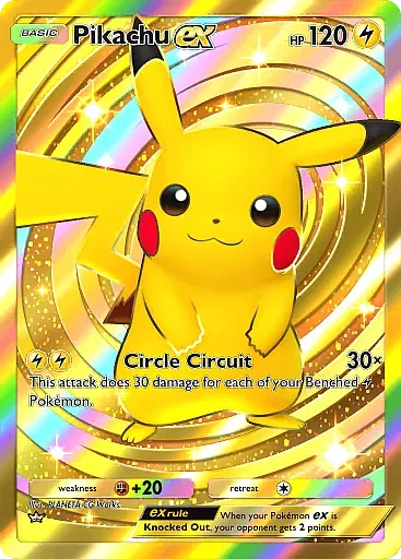 Pikachu ex card