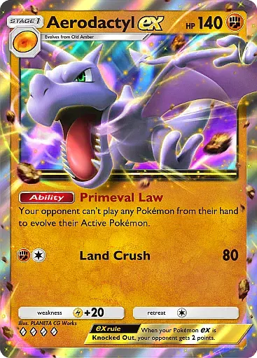 Aerodactyl ex card