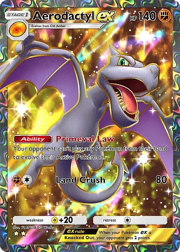 Aerodactyl ex card