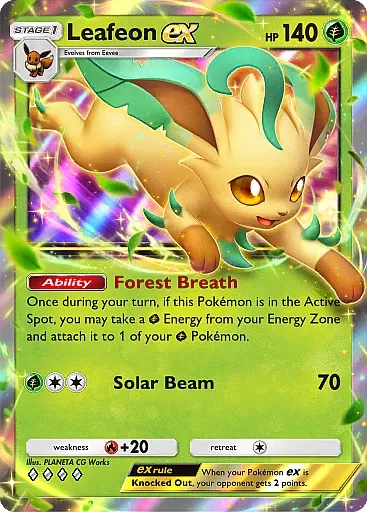 Leafeon ex card
