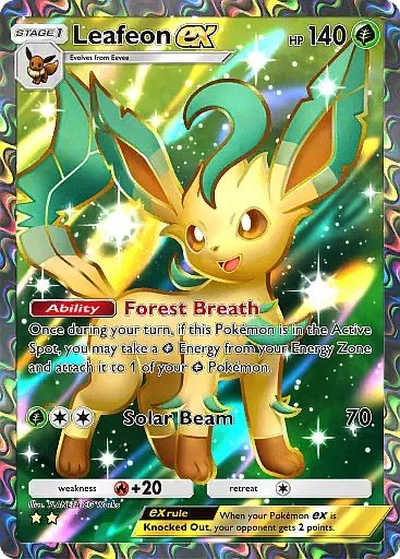 Leafeon ex card