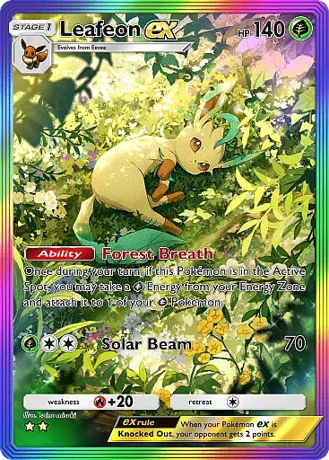 Leafeon ex card