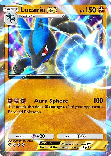 Lucario ex card