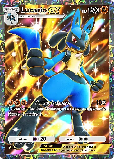Lucario ex card