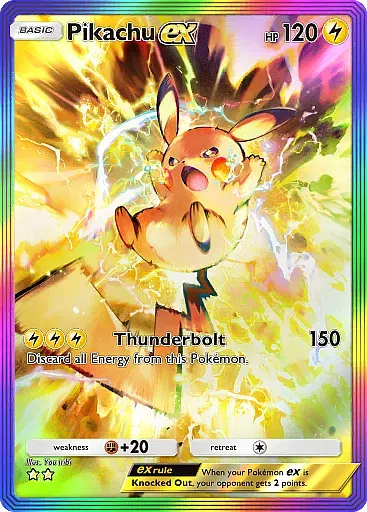 Pikachu ex card