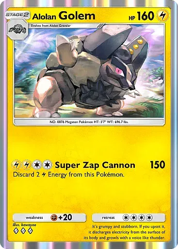 Alolan Golem card
