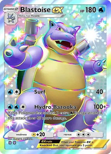 Blastoise ex card