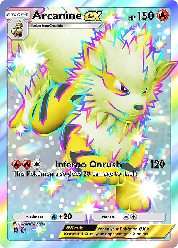 Arcanine ex card